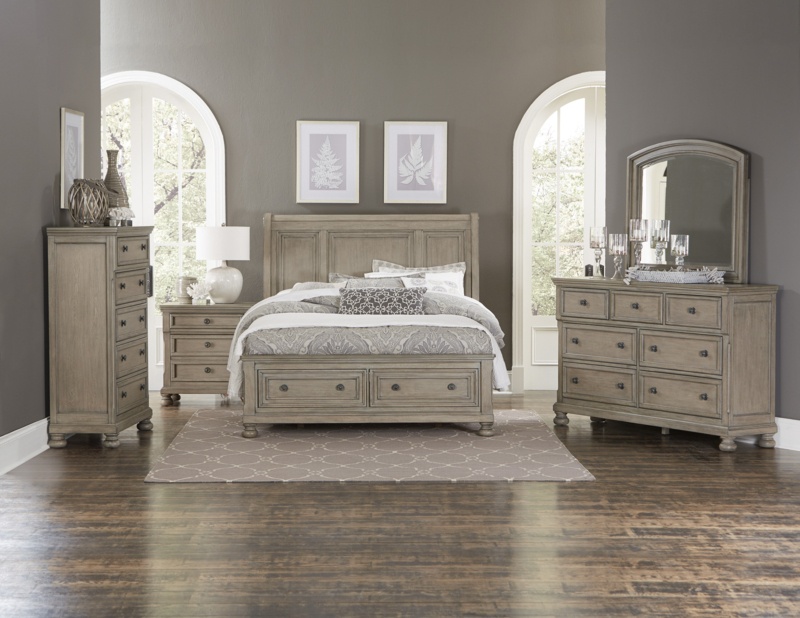 Alek Solid Wood Platform 3 Piece Bedroom and Dresser Set