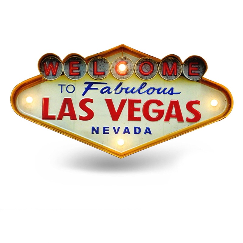 Alera 10.04 Inches Vintage Metal Sign with LED Light Neon Decor Sign