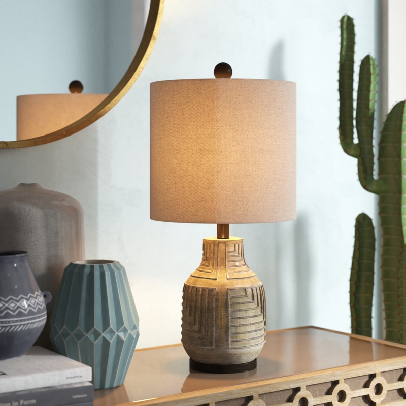 22" Bokava/Garrison Gray Table Lamp