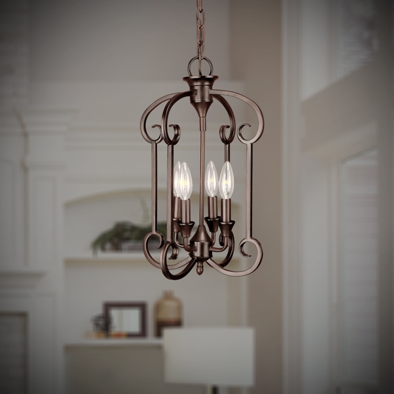 Tuscan-Inspired Four-Light Pendant