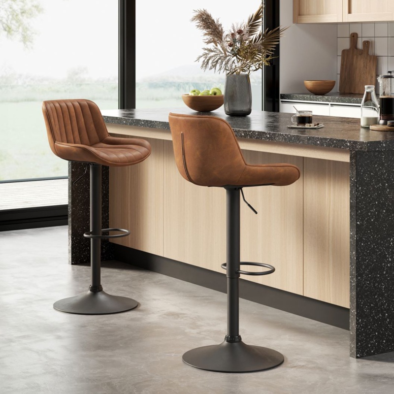 Almeida Swivel Adjustable Height Bar Stool