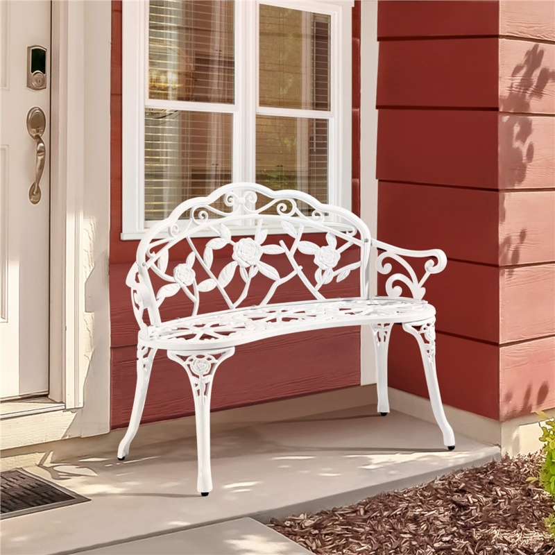 Aloa Metal Outdoor Bench