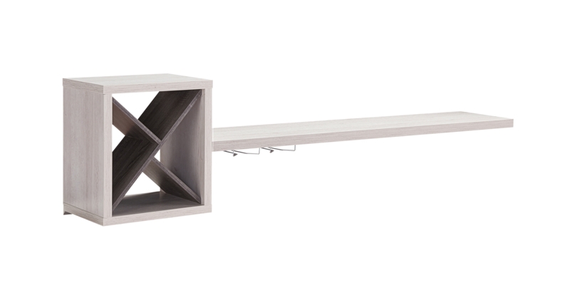 Floating Bar Table with Diagonal Compartments