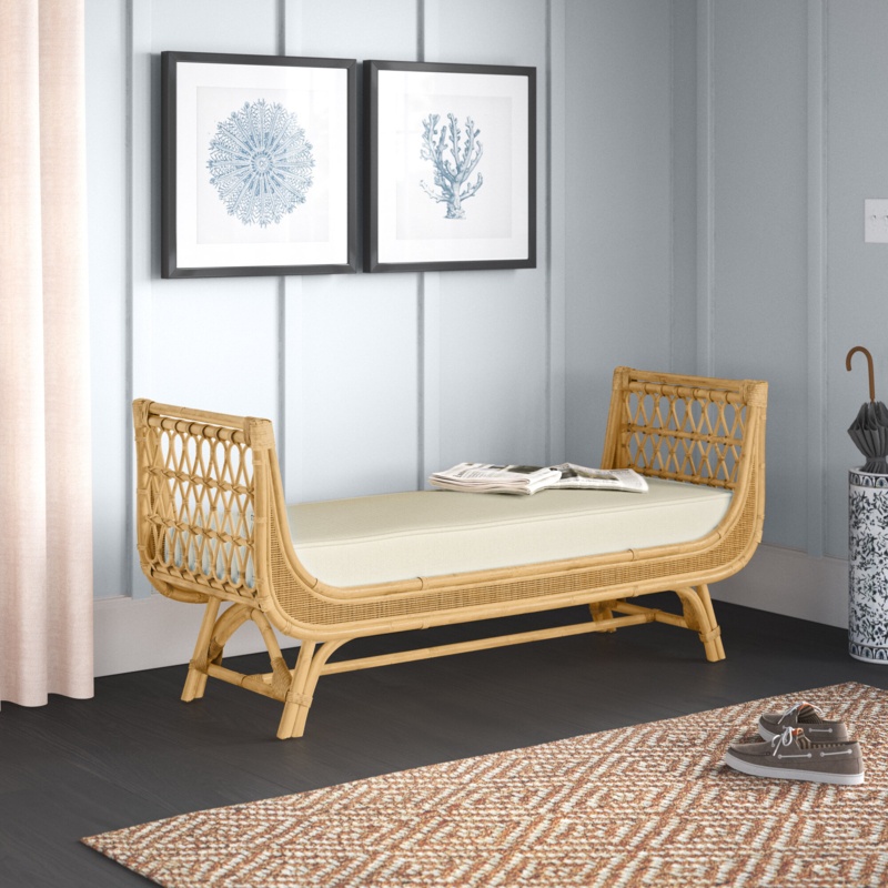 Alpine Wicker Bench