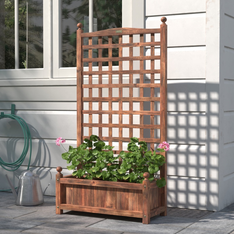 Altrina Elevated Planter with Trellis