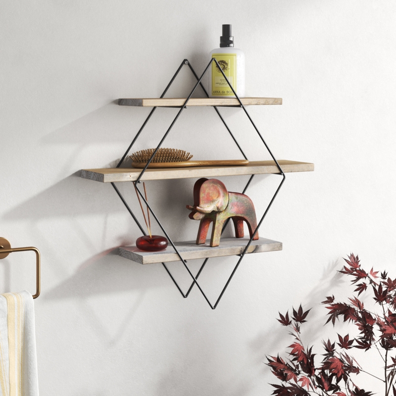 Diamond Frame Accent Shelf