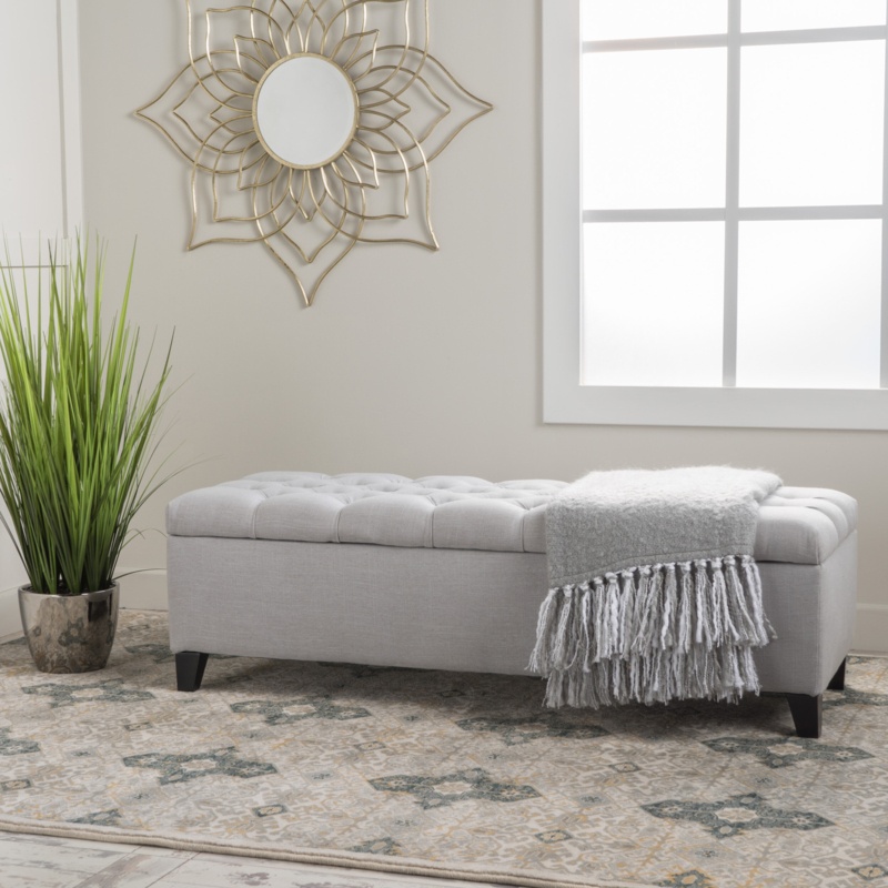 Amalfi Upholstered Flip Top Storage Bench