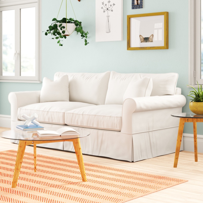 Amari 84'' Slipcovered Sleeper Sofa
