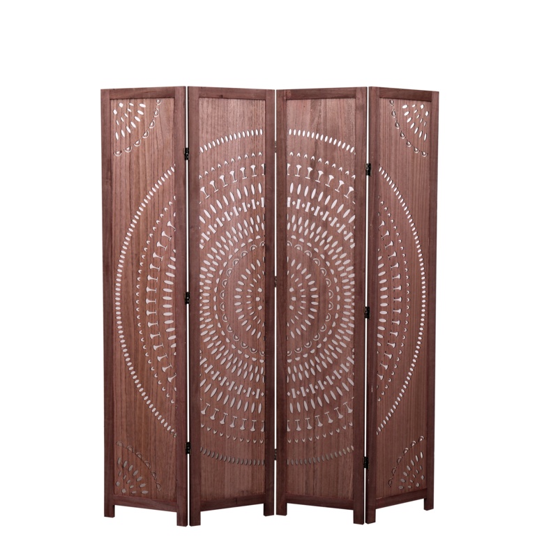 Amayrani 65.5'' H Solid Wood Folding Room Divider