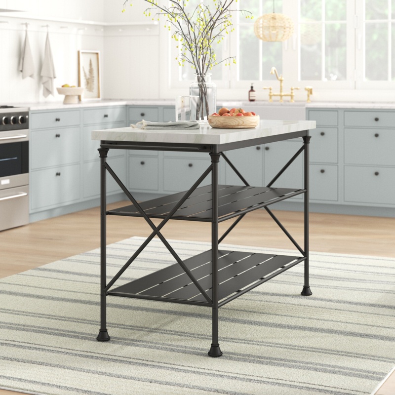 Amelia 53.25'' Wide Kitchen Island