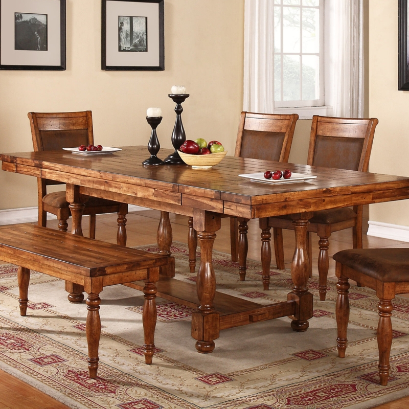 Distressed Salvaged Plank-Style Table