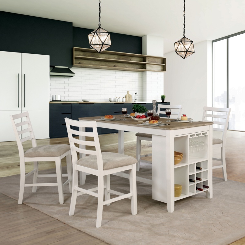Amirr 4 - Person Counter Height Dining Set