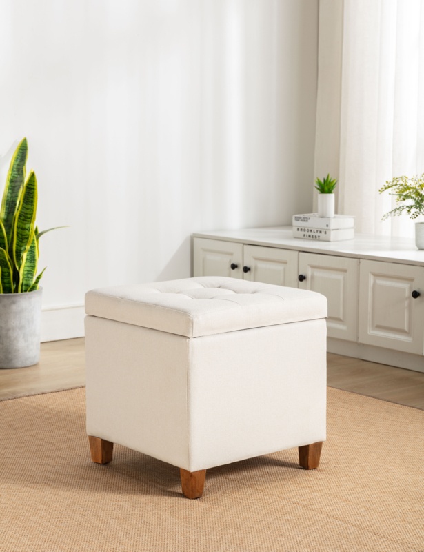 Ana Upholstered Storage Ottoman