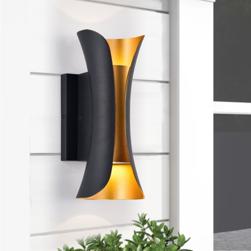 Bold Hourglass Outdoor Wall Light