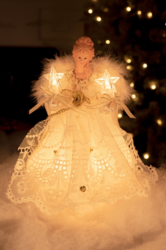 Angel with Skirt Tree Topper