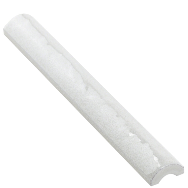 Ceramic Quarter Round Tile Trim in Blue