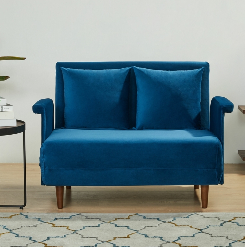 Convertible Chair with Velvet Upholstery