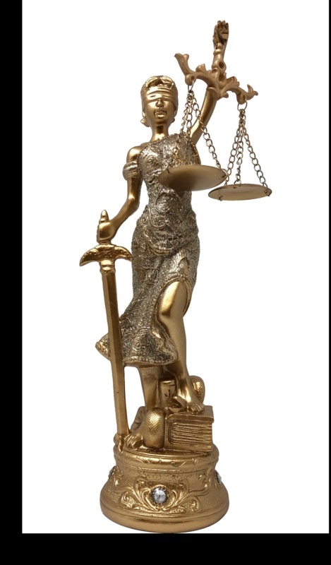 Anika Golden Lady Justice Sculpture