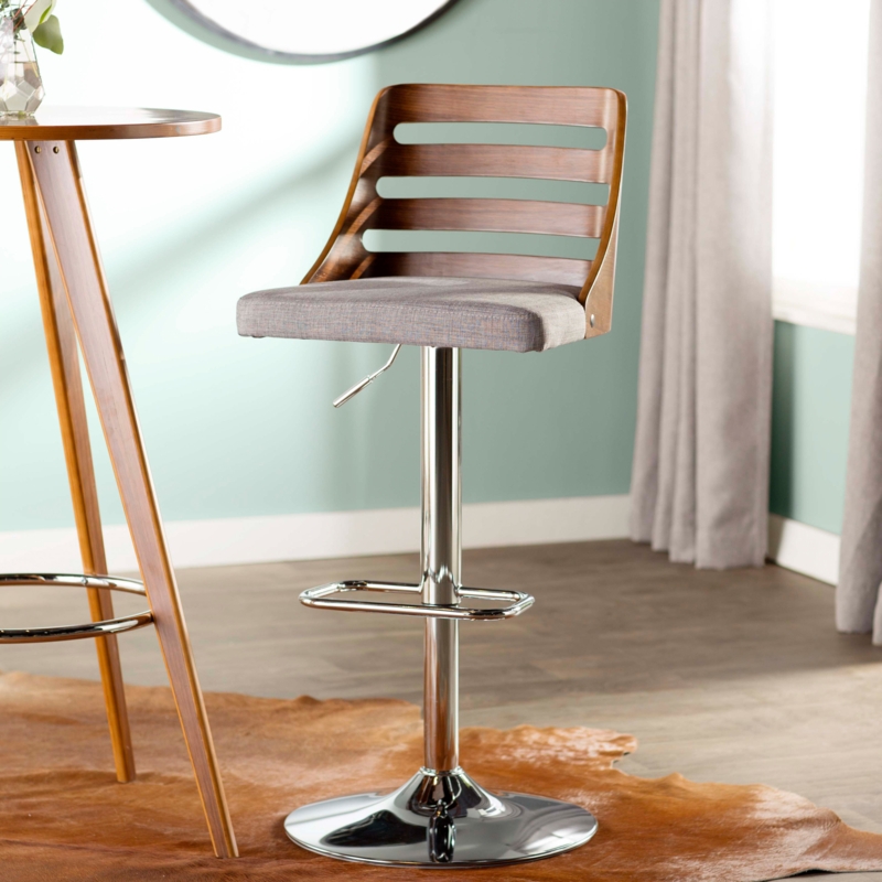 Adjustable Mid-Century Bar Stool