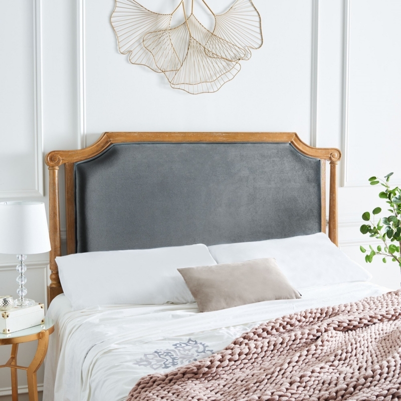 Chic French-Inspired Velvet Headboard