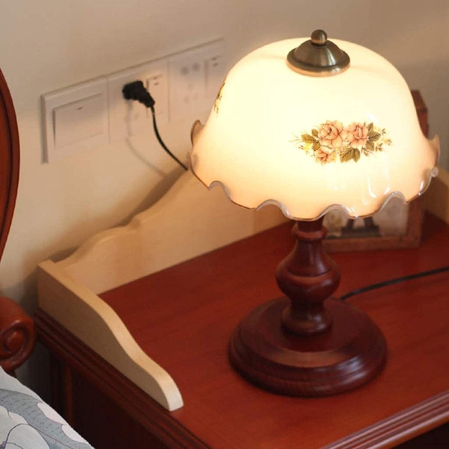 Antique lotus lampshade