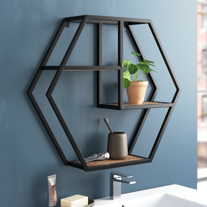 Antonio Hexagon Accent Shelf
