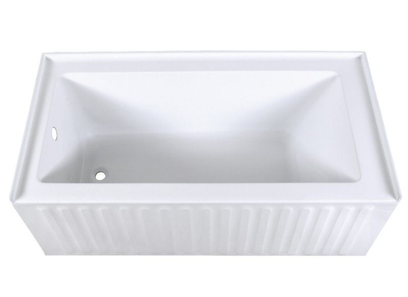 Aqua Eden 60'' x 30.69'' Alcove/Tile In Soaking Acrylic Bathtub