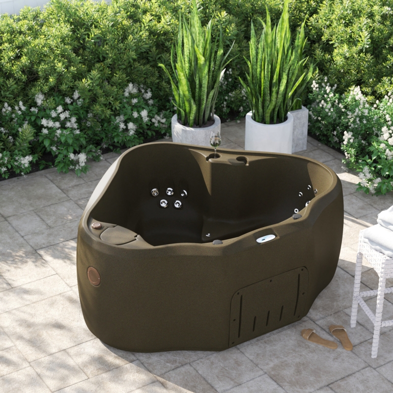 Pool With Hot Tub
