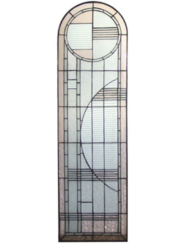 Arc Deco Prairie Left Sided Stained Glass Window | Foter