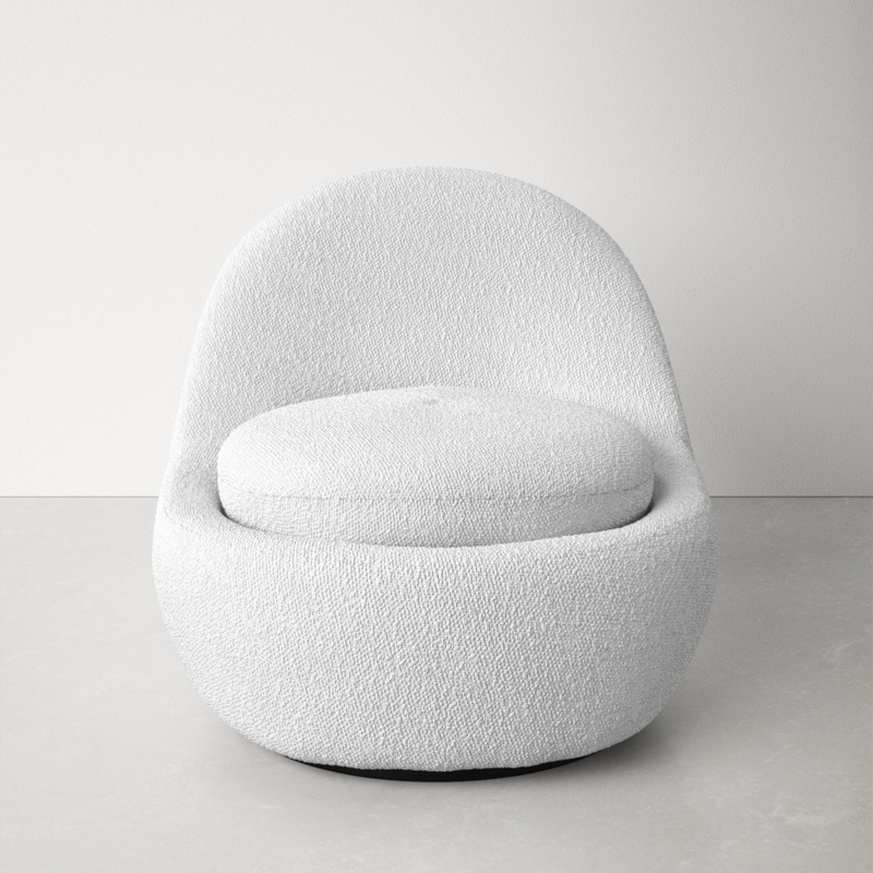 Arc 33" W Polyester Lounge Chair
