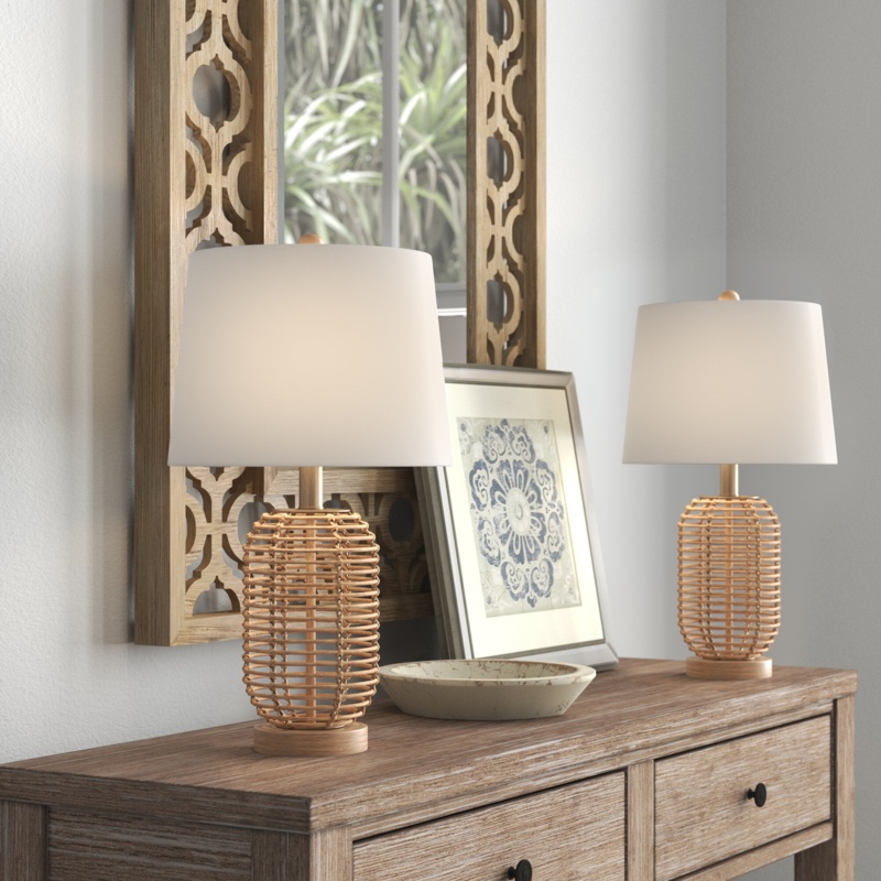 Arcola Rattan Table Lamp