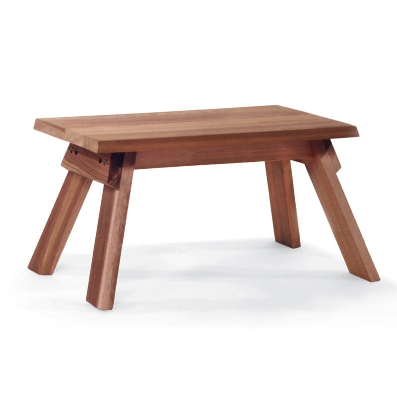 Cedar Foot Stool with Sturdy Leg Design
