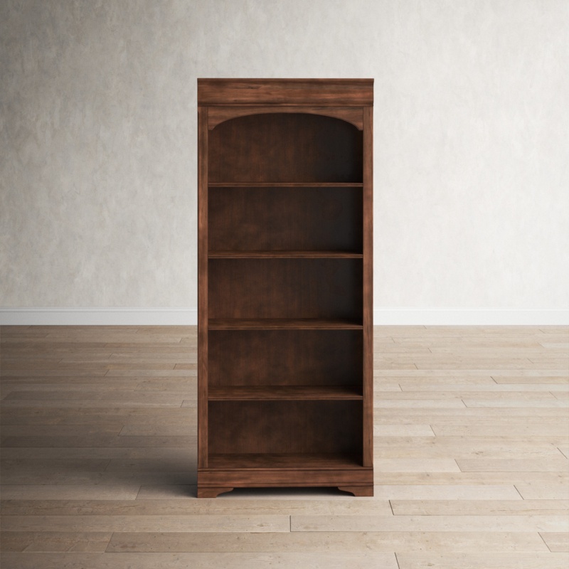 Arlinda 76'' H x 32'' W Solid Wood Standard Bookcase