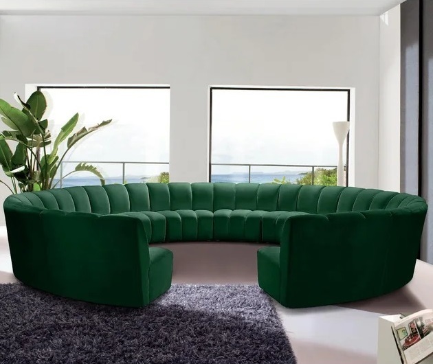 Armless Full Circle Couch