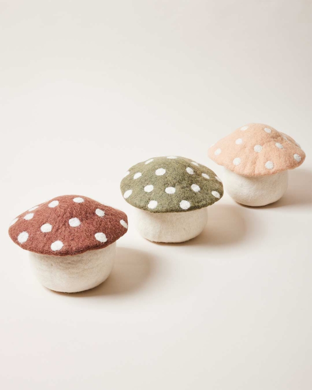 Weighted Felt Mushroom Doorstop