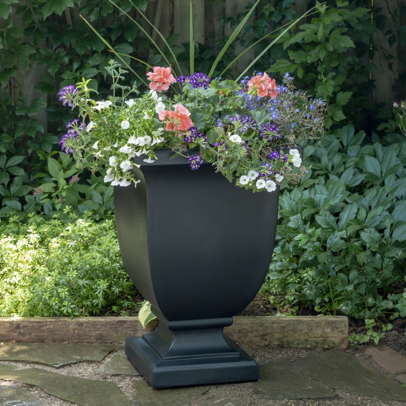 Arvia Self-Watering Resin Urn Planter