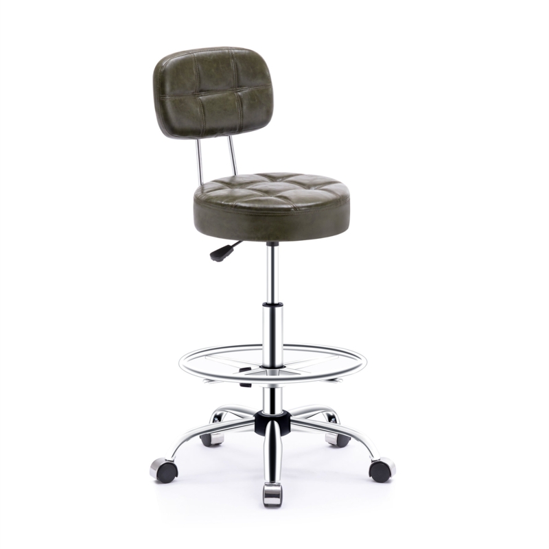 Ergonomic Office Stool with High Backrest