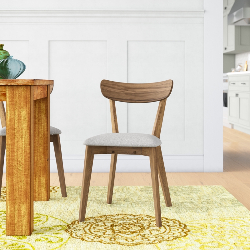 Walnut Finish Dining Side Chairs