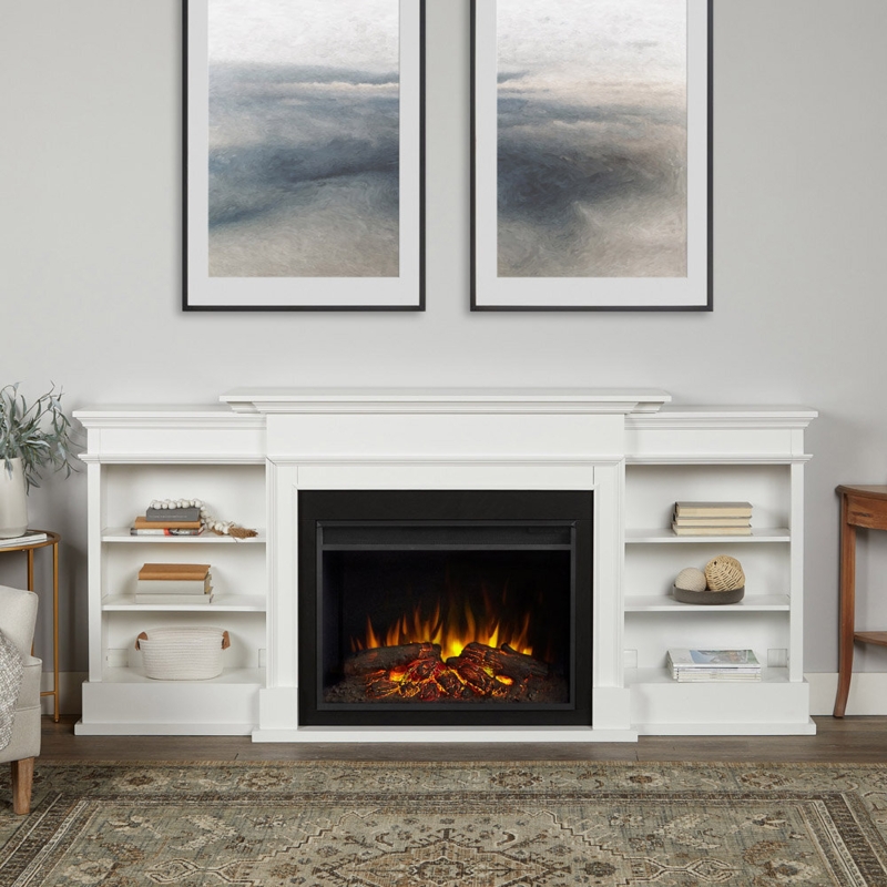 Large Electric Fireplace Media Center