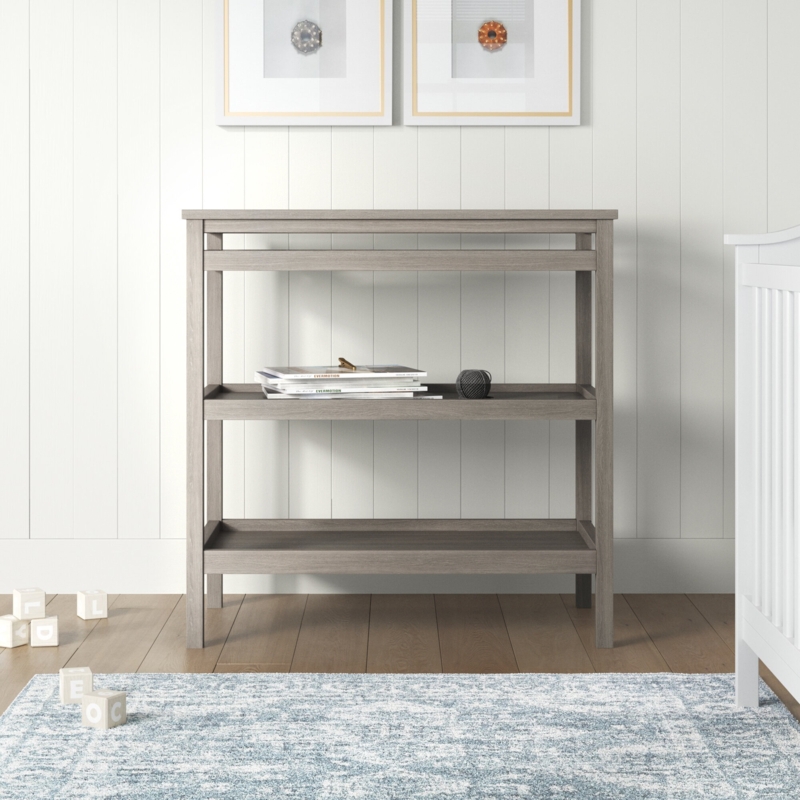 Open Wood Changing Table