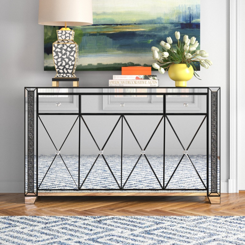 Astley 60'' Wide 3 Drawer Credenza