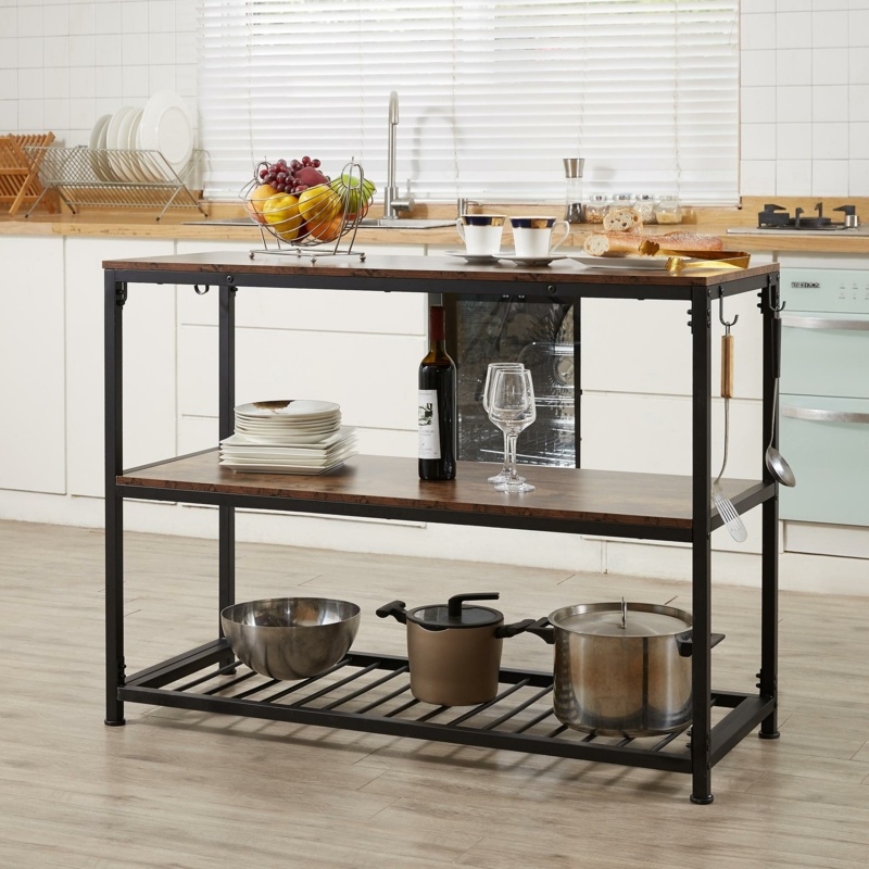 Two-Toned Stainless Steel Prep Table