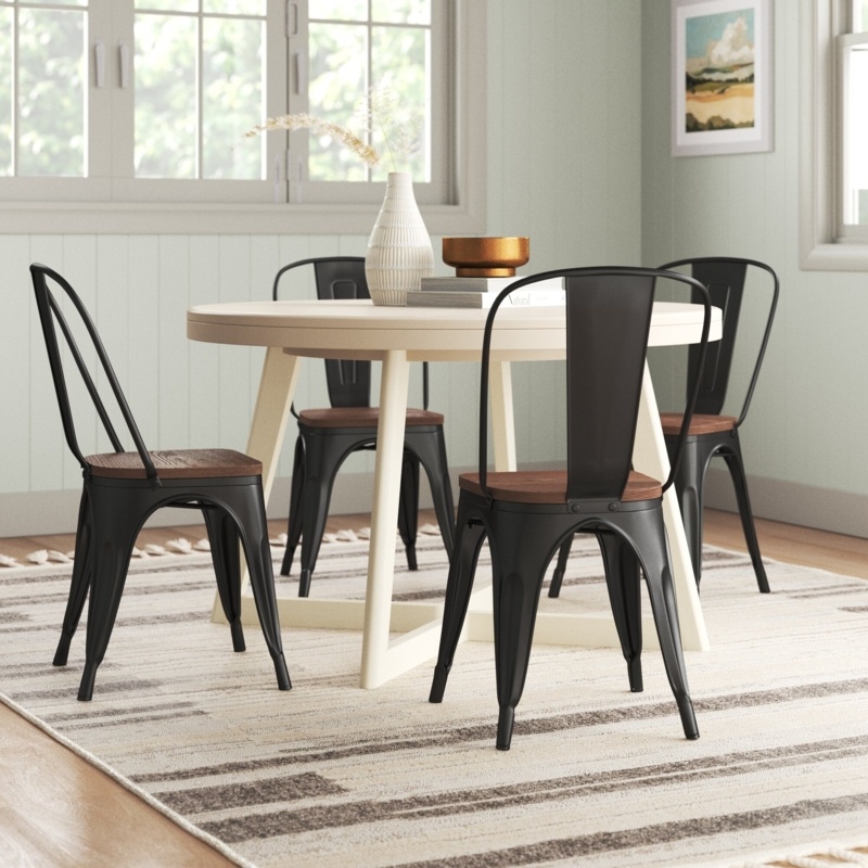 Augustine Slat Back Stacking Side Chair