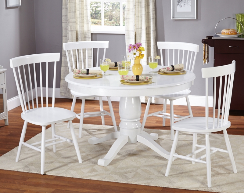 Pedestal Wood Dining Set for Family Meals