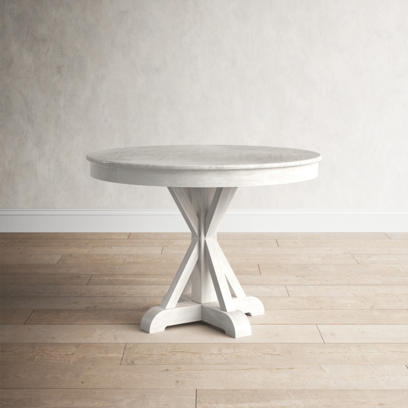 Aultman 42'' Pine Solid Wood Pedestal Dining Table