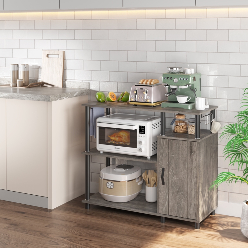 5-Tier Baker's Rack and Sideboard