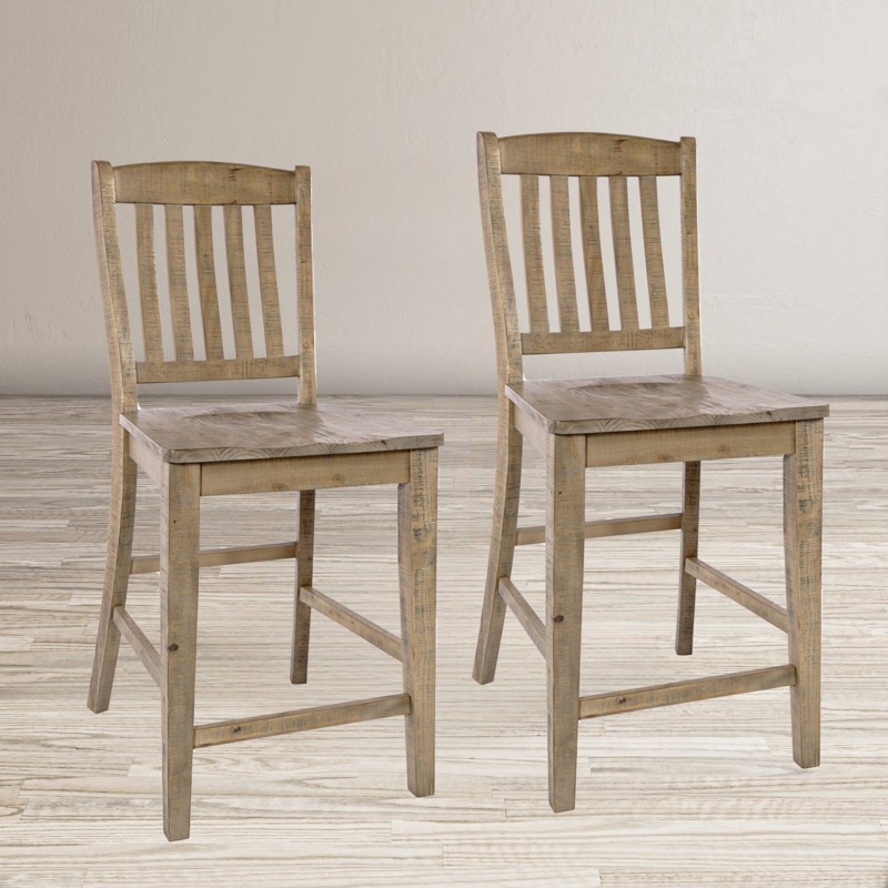 Averie Solid Wood 24.25" Counter Stool