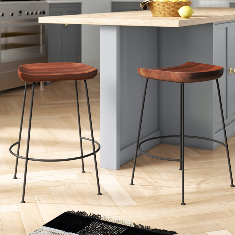 Axelle Solid Wood Bar and Counter Stool