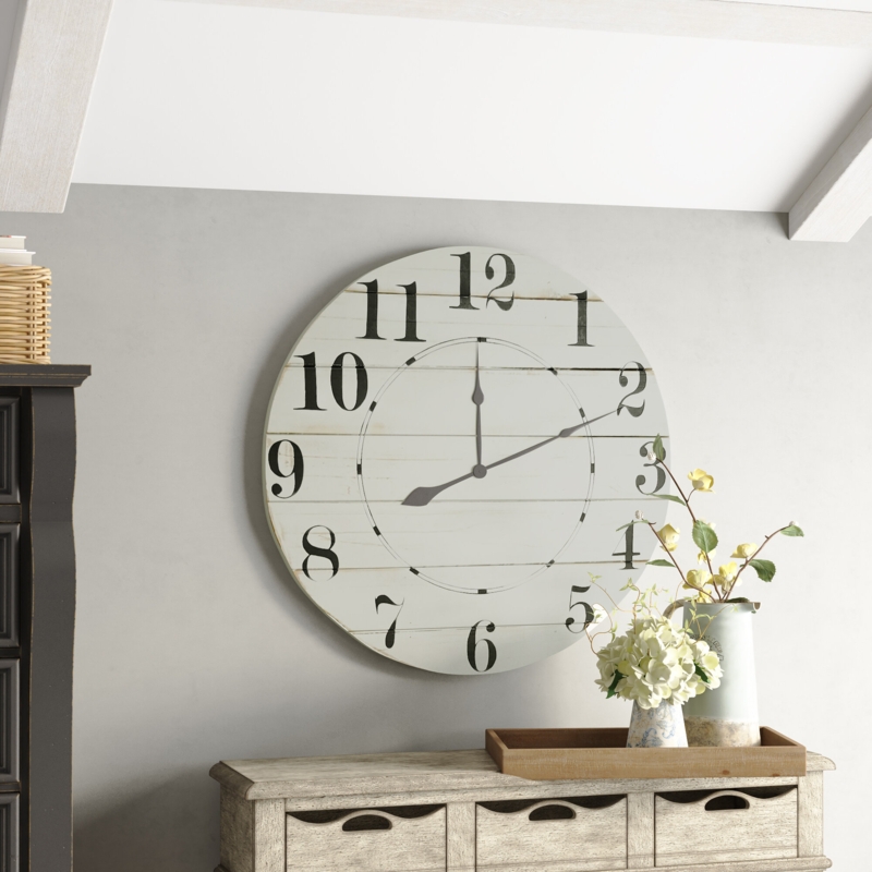 Artful Quiet Wall Clock