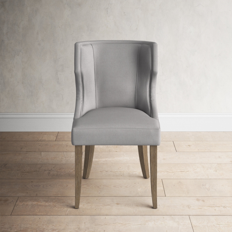 Elegant Upholstered Wingback Dining Chair